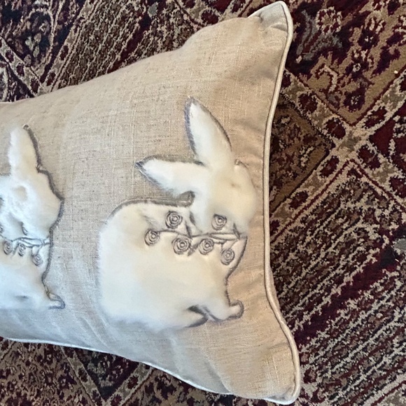 Secret Celebrity Decorative Pillow for Spring Three Bunnies Bunny Motif - Picture 5 of 6